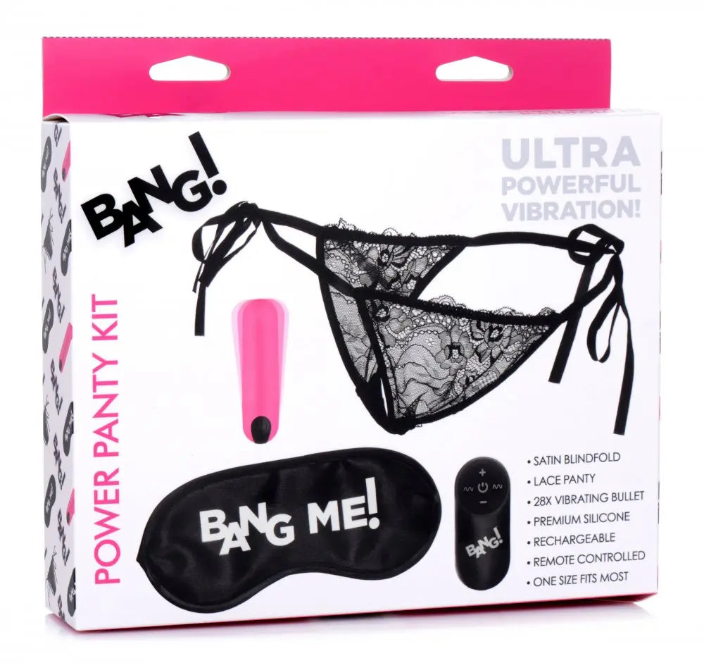 Power Panty Remote Control Bullet Vibrator Kit with Sex Blindfold  Vibrating Panties