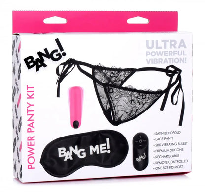 Power Panty Remote Control Bullet Vibrator Kit with Sex Blindfold  Vibrating Panties