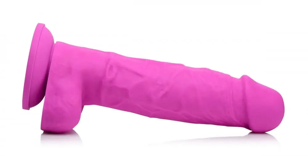 Power Pecker 7 Inch Silicone Realistic Dildo with Balls - Pink  Dildos