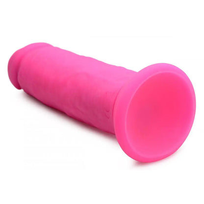 Power Player 28X Vibrating Silicone Dildo with Remote - Pink  Vibrating Toys