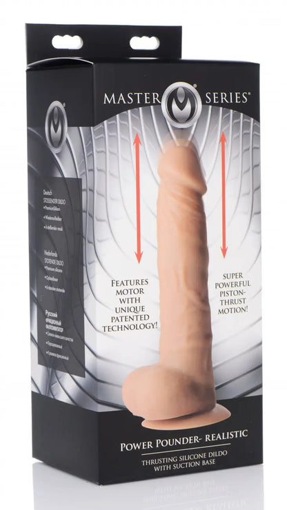 Power Pounder Silicone Realistic Thrusting Dildo Sex Toy  Realistic Dildos