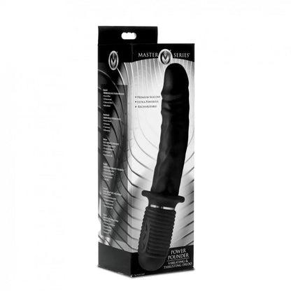 Power Pounder Vibrating and Thrusting Dildo Sex Toy Black Silicone  Dildos