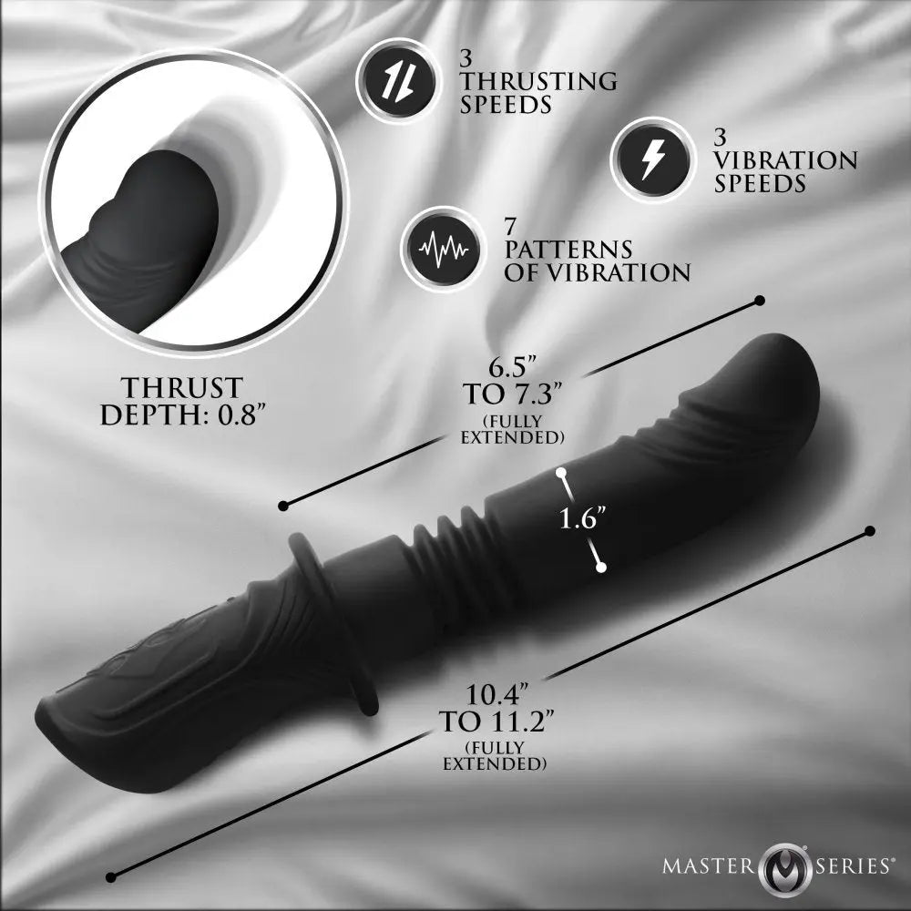 Power Thrust Silicone Thrusting Vibrator Sex Toy - Thrusting Dildo  Thrusting Dildo