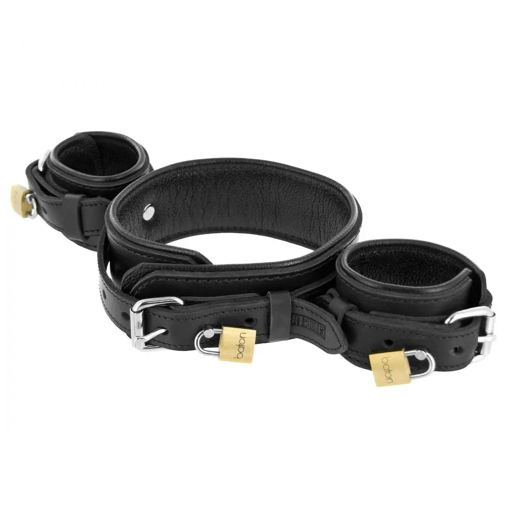 Premium Leather Forced Orgasm Kit Bondage Restraint Set  Restraints and Cuffs