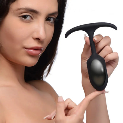 Premium Silicone Weighted Anal Plug - Medium Butt Plug Sex Toy  Anal Plug Sex Toy
