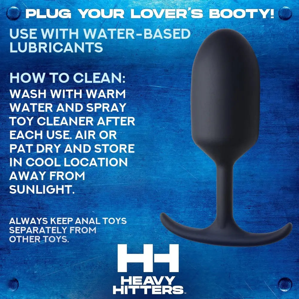 Premium Silicone Weighted Anal Plug - Medium Butt Plug Sex Toy  Anal Plug Sex Toy