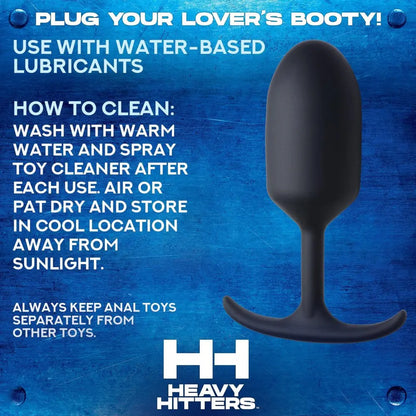 Premium Silicone Weighted Anal Plug - Small  Butt Plug Sex Toy  Anal Plug Sex Toy