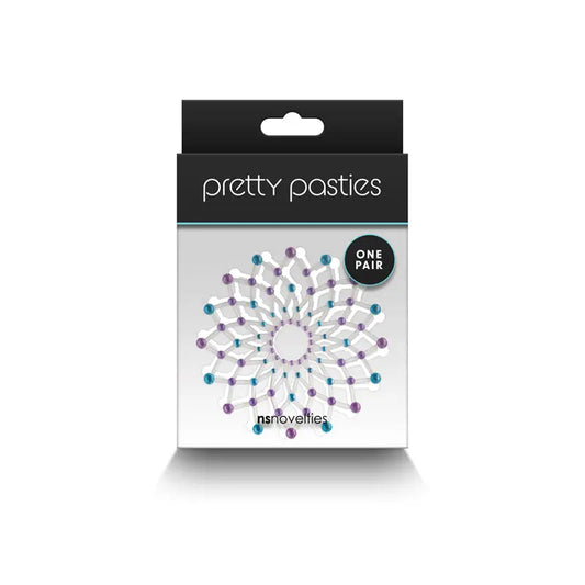 Pretty Pasties Charm II Blue  Lingerie - Pasties and Tassels
