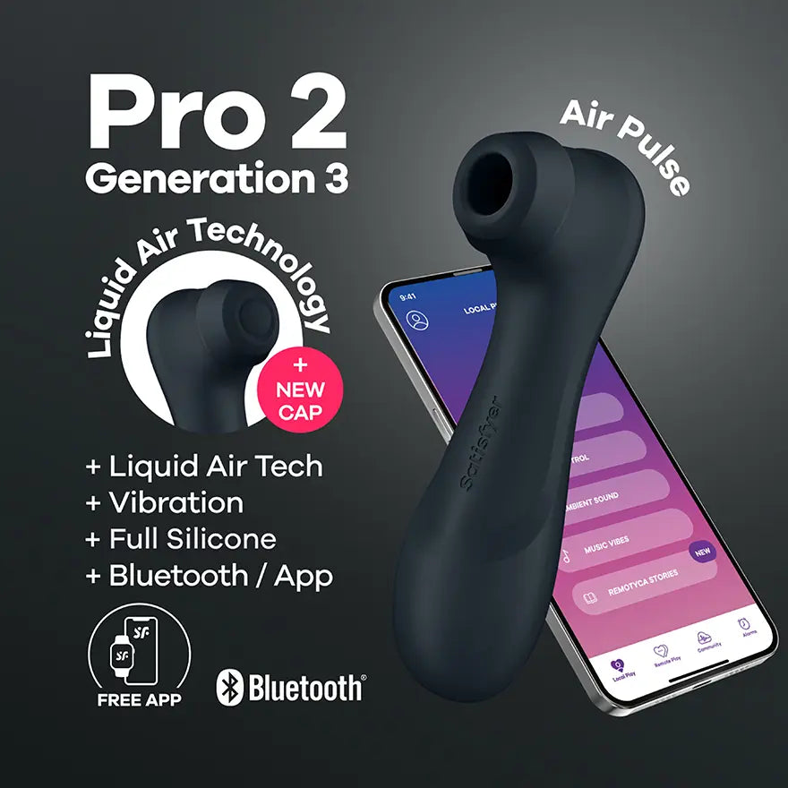Pro 2 Generation 3 Connect App - Dark Grey  Vibrators