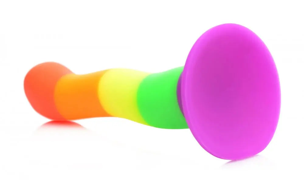 Proud Rainbow Silicone Dildo with Harness  Strap-on Kit