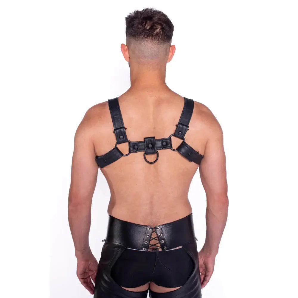 Prowler RED Bull Harness Black with Metal Fittings XL  Bondage Harness