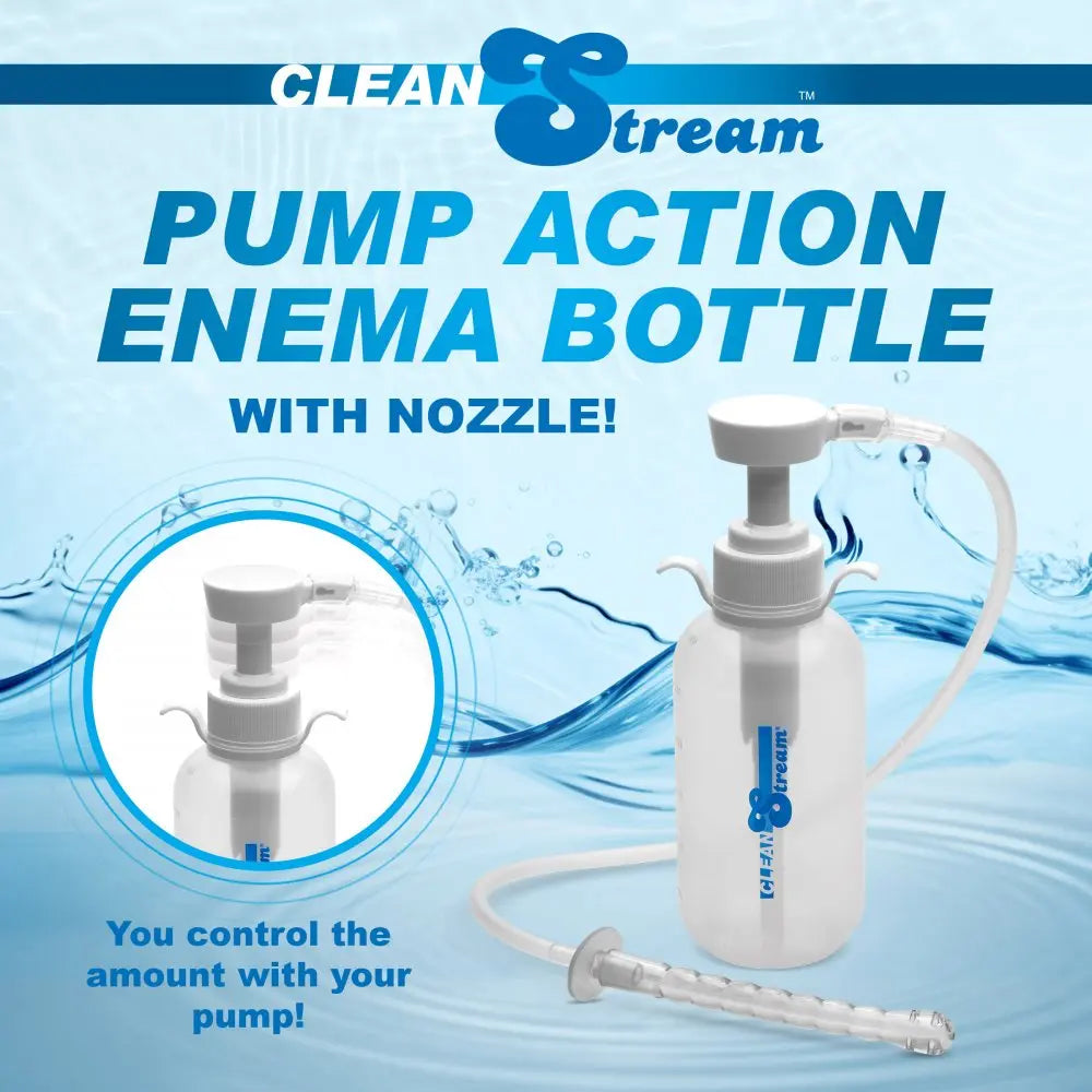 Pump Action Enema Bottle with Nozzle Anal Prep  Medical