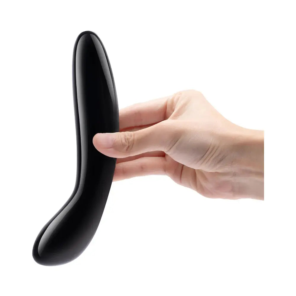 Pure Crystal G-Spot Wand - Black Obsidian Crystal Sex Toy  Crystal Dildo