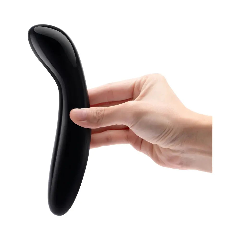 Pure Crystal G-Spot Wand - Black Obsidian Crystal Sex Toy  Crystal Dildo