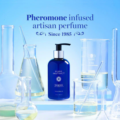 Pure Instinct Pheromone Massage Lotion True Blue 8oz  Pheromones