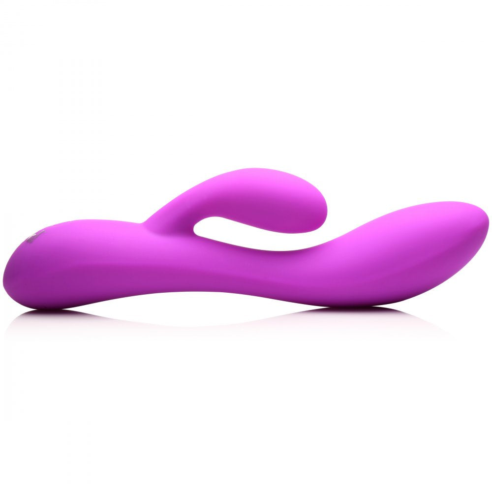 Purple Toy Target 10X Flexible Silicone Rabbit Vibrator - Purple  Vibrating Toys