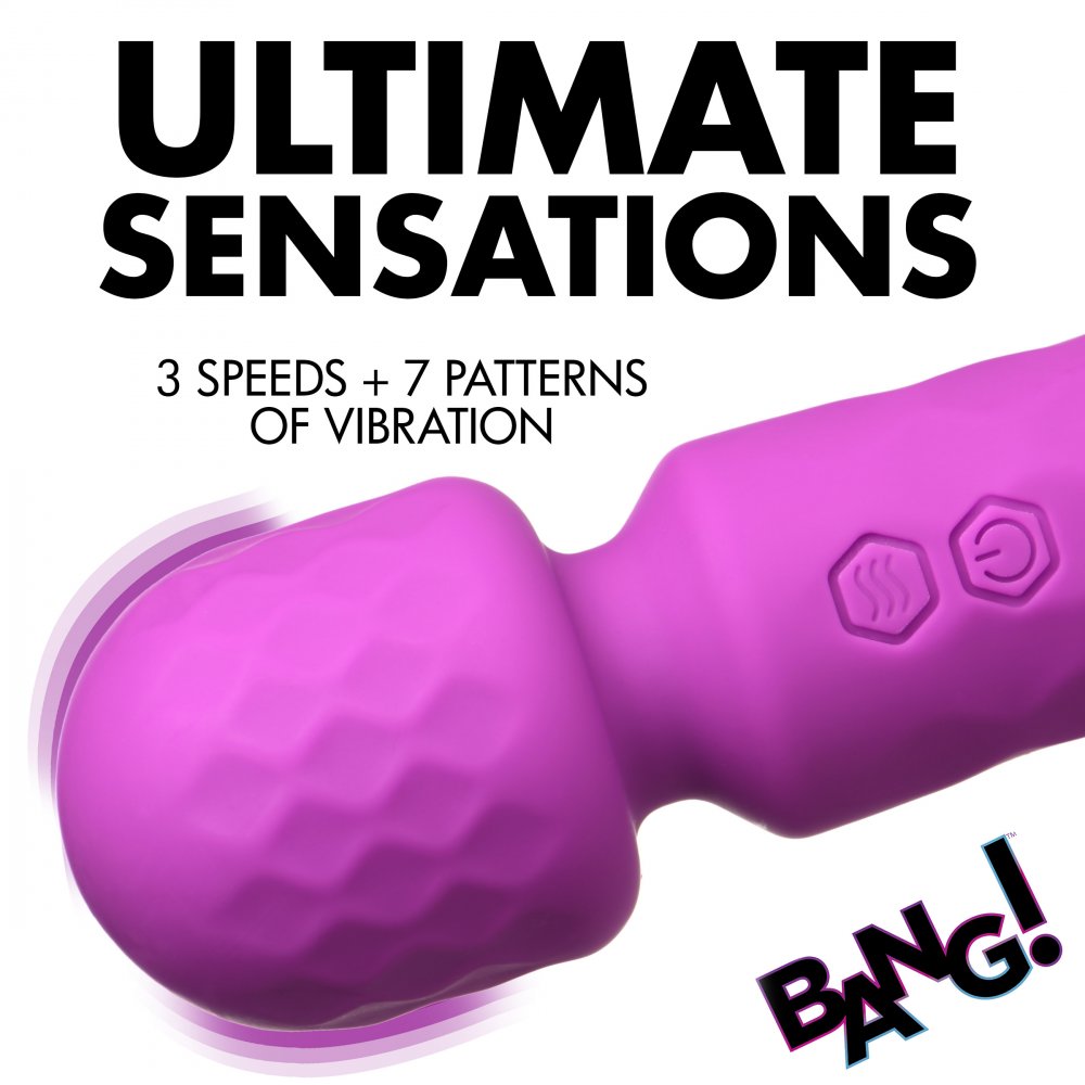 Purple Toy Target  10X Mini Silicone Wand - Purple  Vibrating Toys