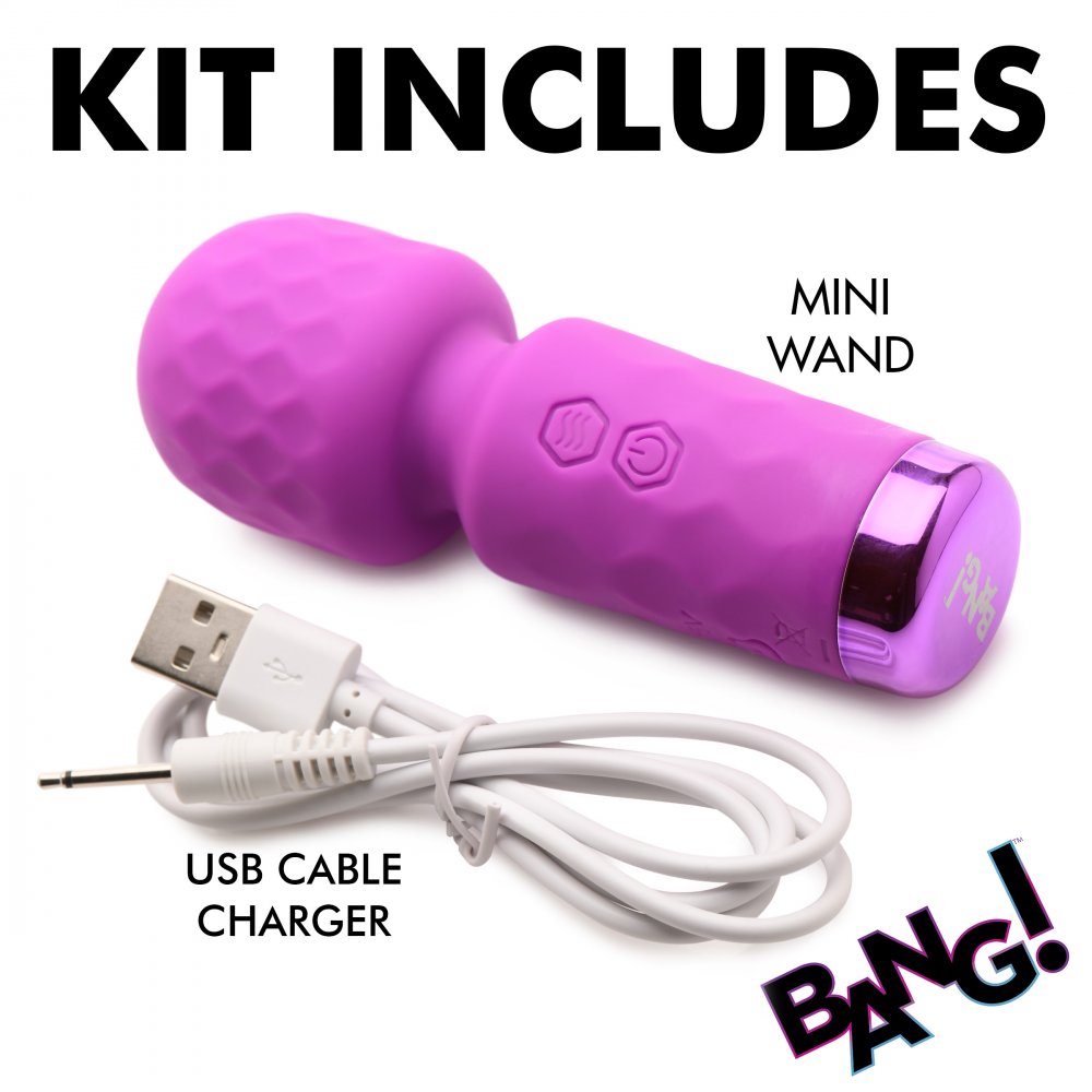 Purple Toy Target  10X Mini Silicone Wand - Purple  Vibrating Toys