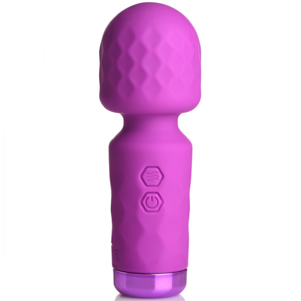 Purple Toy Target  10X Mini Silicone Wand - Purple  Vibrating Toys