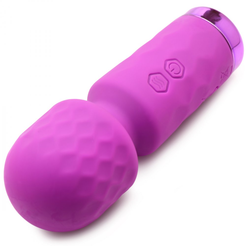 Purple Toy Target  10X Mini Silicone Wand - Purple  Vibrating Toys