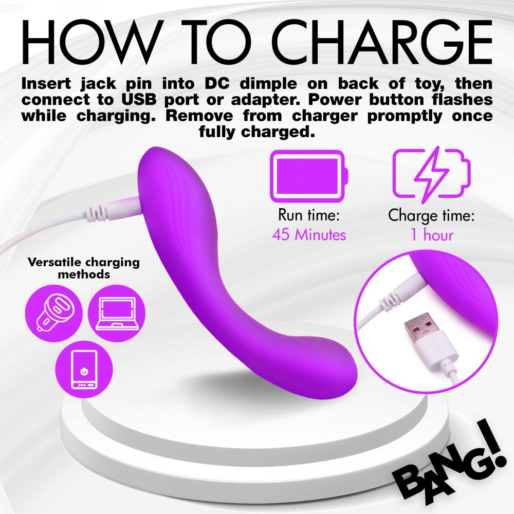 Purple Toy Target G-Spot Silicone Vibrator - Purple  Vibrating Toys