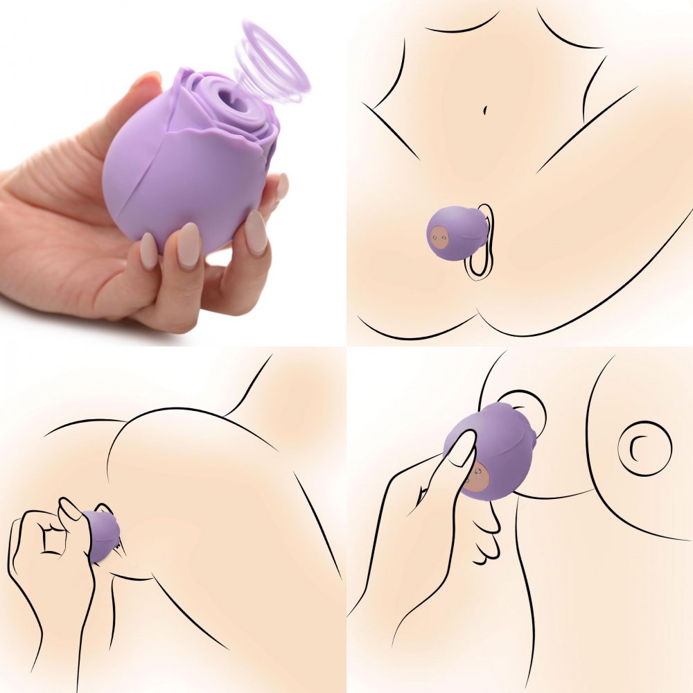 Purple Toy Target - Wild Rose Sex Toy 10X Suction Clit Stimulator  Nipple and Clit Toys