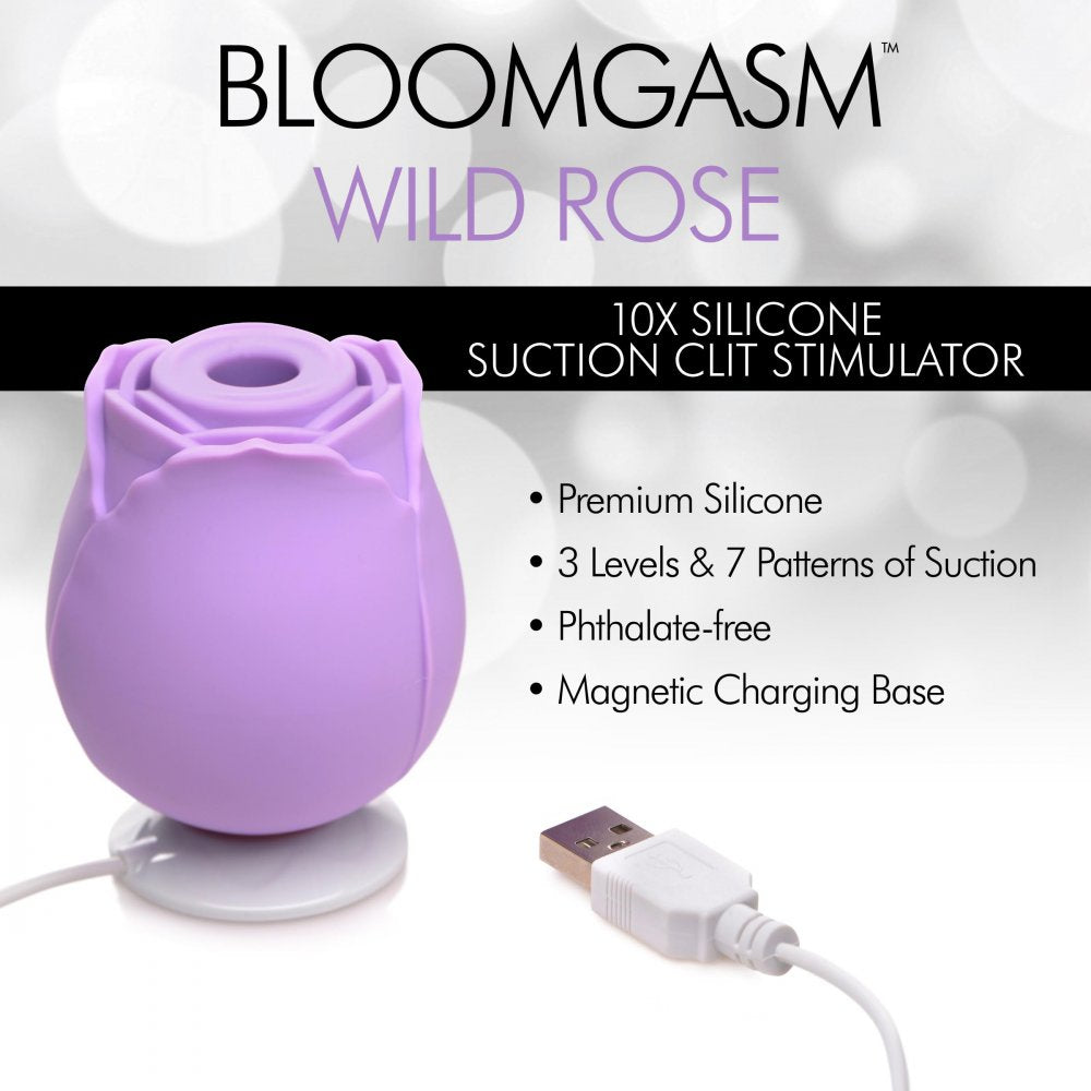 Purple Toy Target - Wild Rose Sex Toy 10X Suction Clit Stimulator  Nipple and Clit Toys