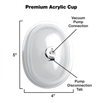 Pussy Pump Large Vaginal 5 inch Pumping Cup Attachment  Enlargement Gear and Pumps