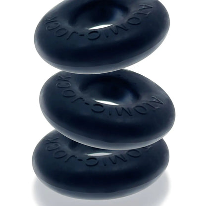 RINGER, cockring 3-pack - PLUS+SILICONE special edition -  NIGHT  For Him