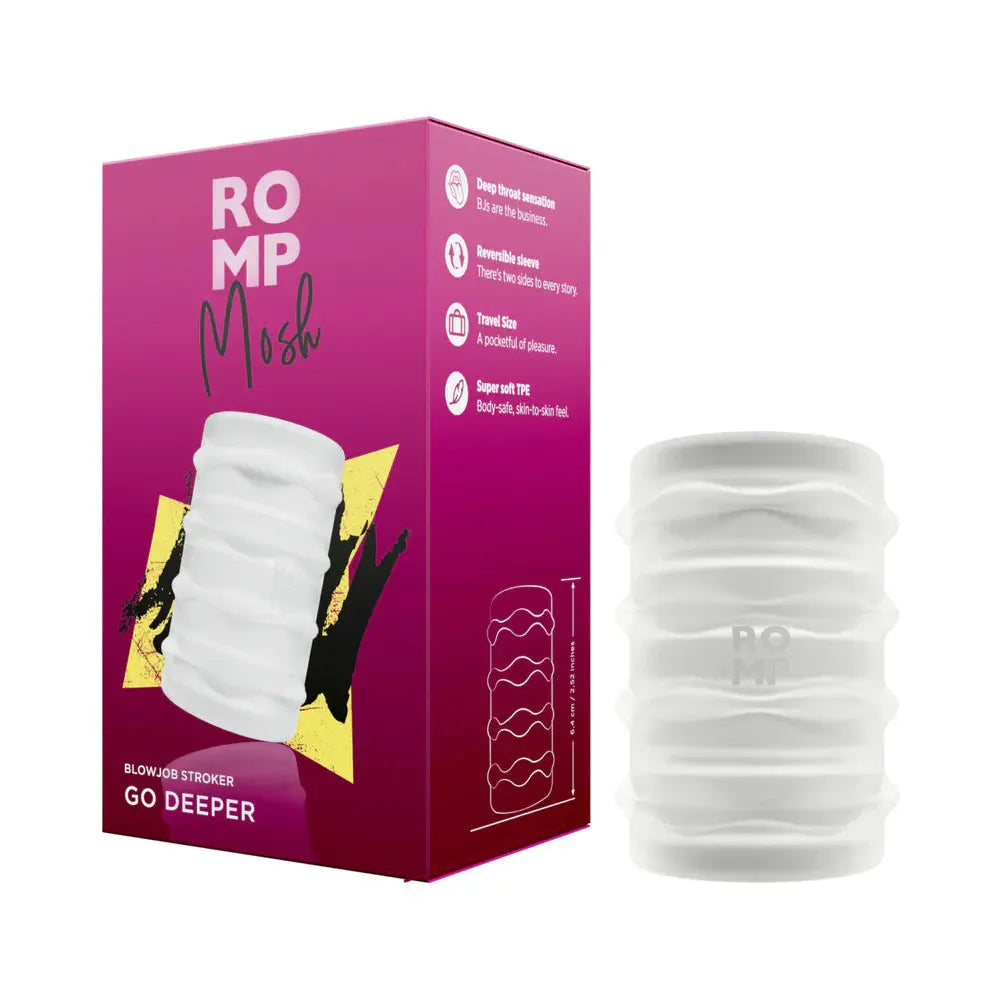 ROMP Mosh Blowjob Stroker Sex Toy for Men  Manual Stroker