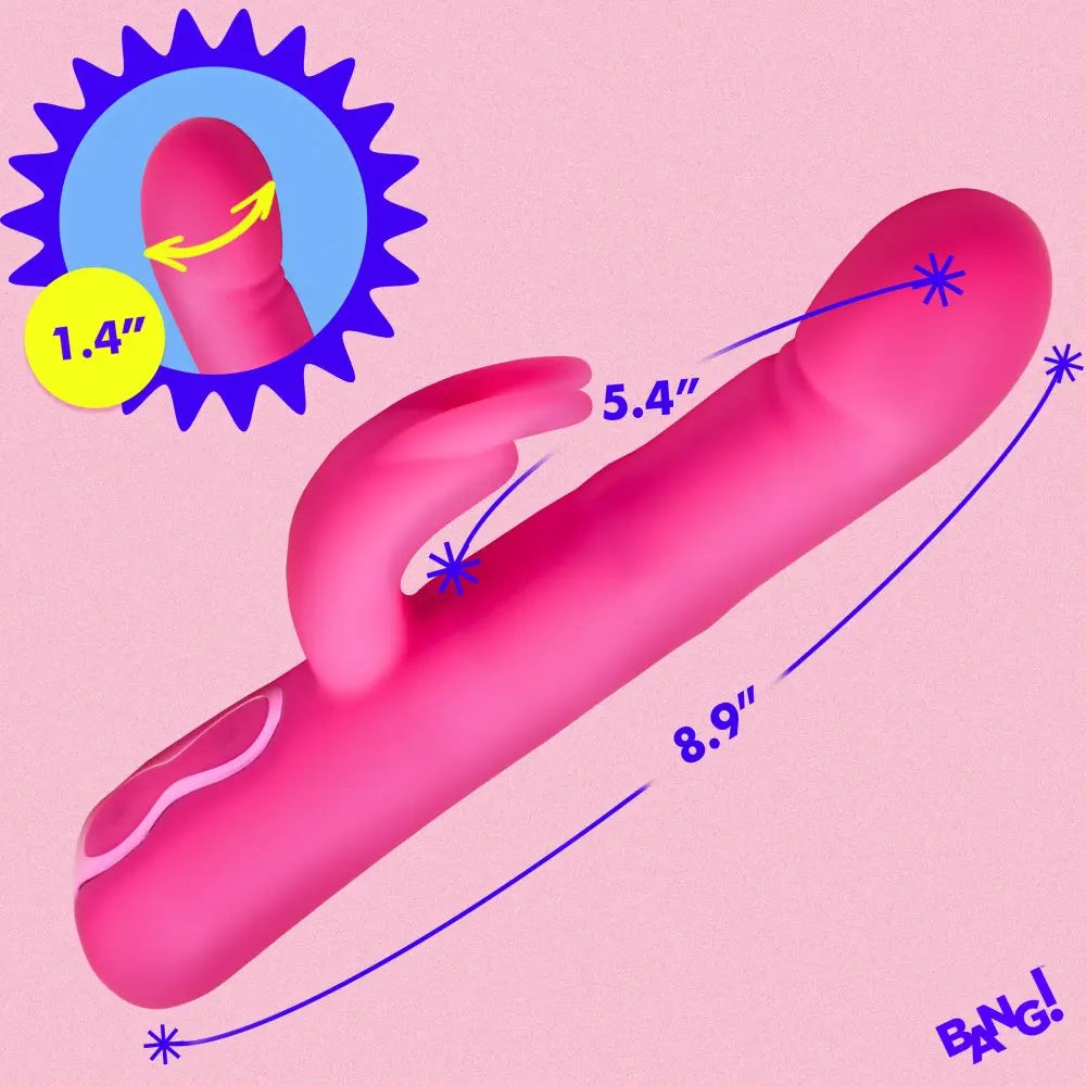 Rabbit Sex Toy Come-Hither Beaded Silicone Rabbit Vibrator  Vibrator