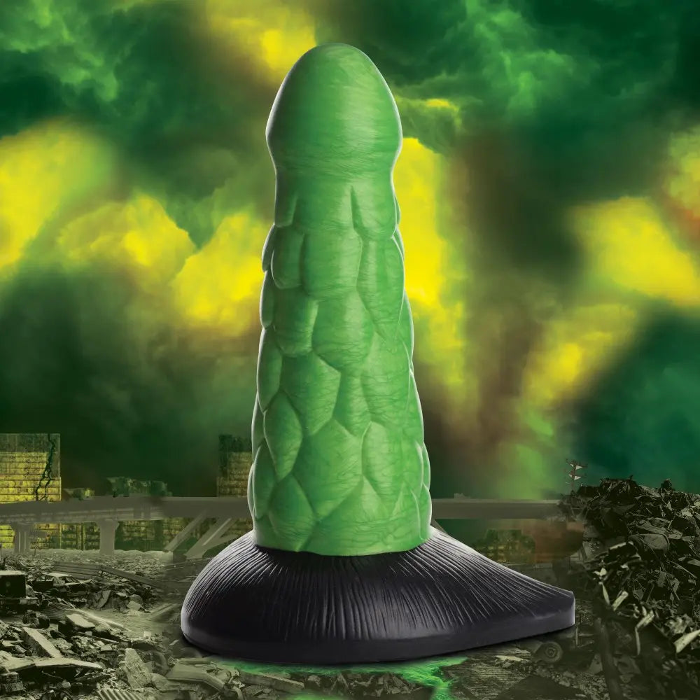 Radioactive Scaly Reptile Dildo Thick Silicone Fantasy Dildos Creature Dildos  Fantasy Dildos