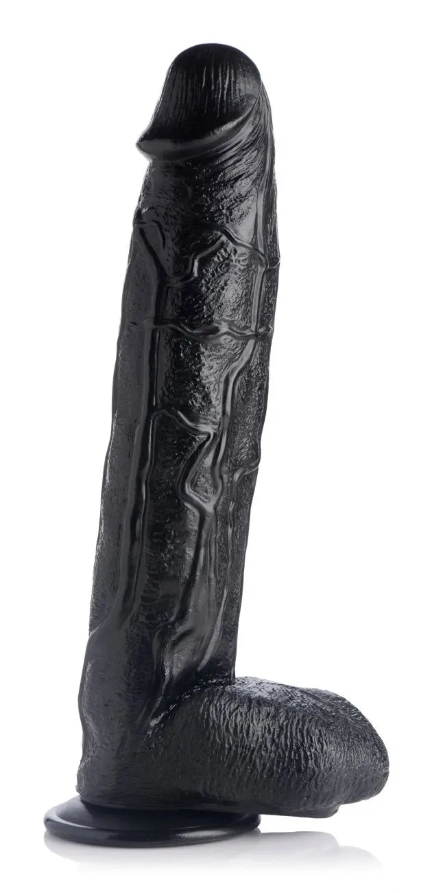 Raging Rhino 17 Inch Veiny Dildo - Black Huge Animal Dildo  Huge Dildos