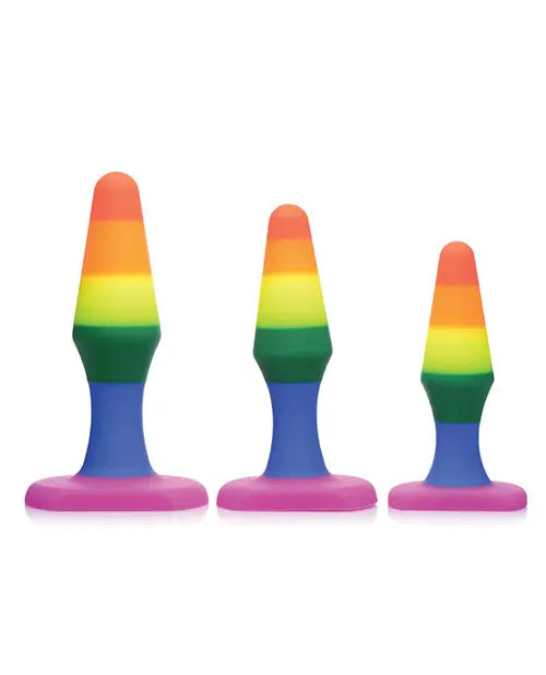 Rainbow Ready Silicone Anal Training Sex Toy Set Stretching Butt Plugs  Anal Plug Sex Toy