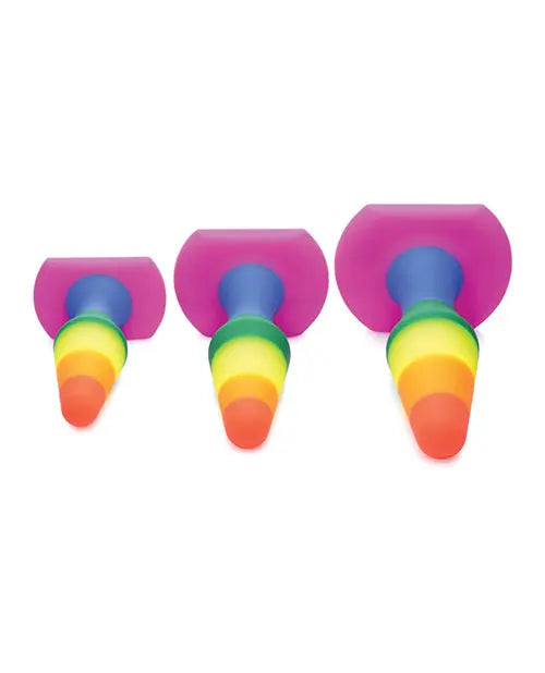 Rainbow Ready Silicone Anal Training Sex Toy Set Stretching Butt Plugs  Anal Plug Sex Toy