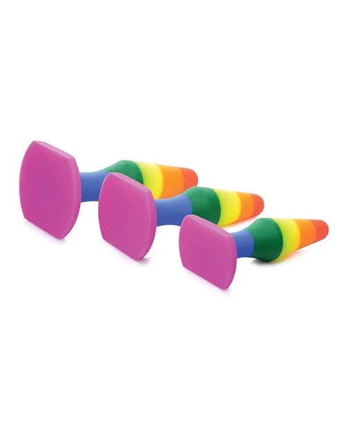 Rainbow Ready Silicone Anal Training Sex Toy Set Stretching Butt Plugs  Anal Plug Sex Toy