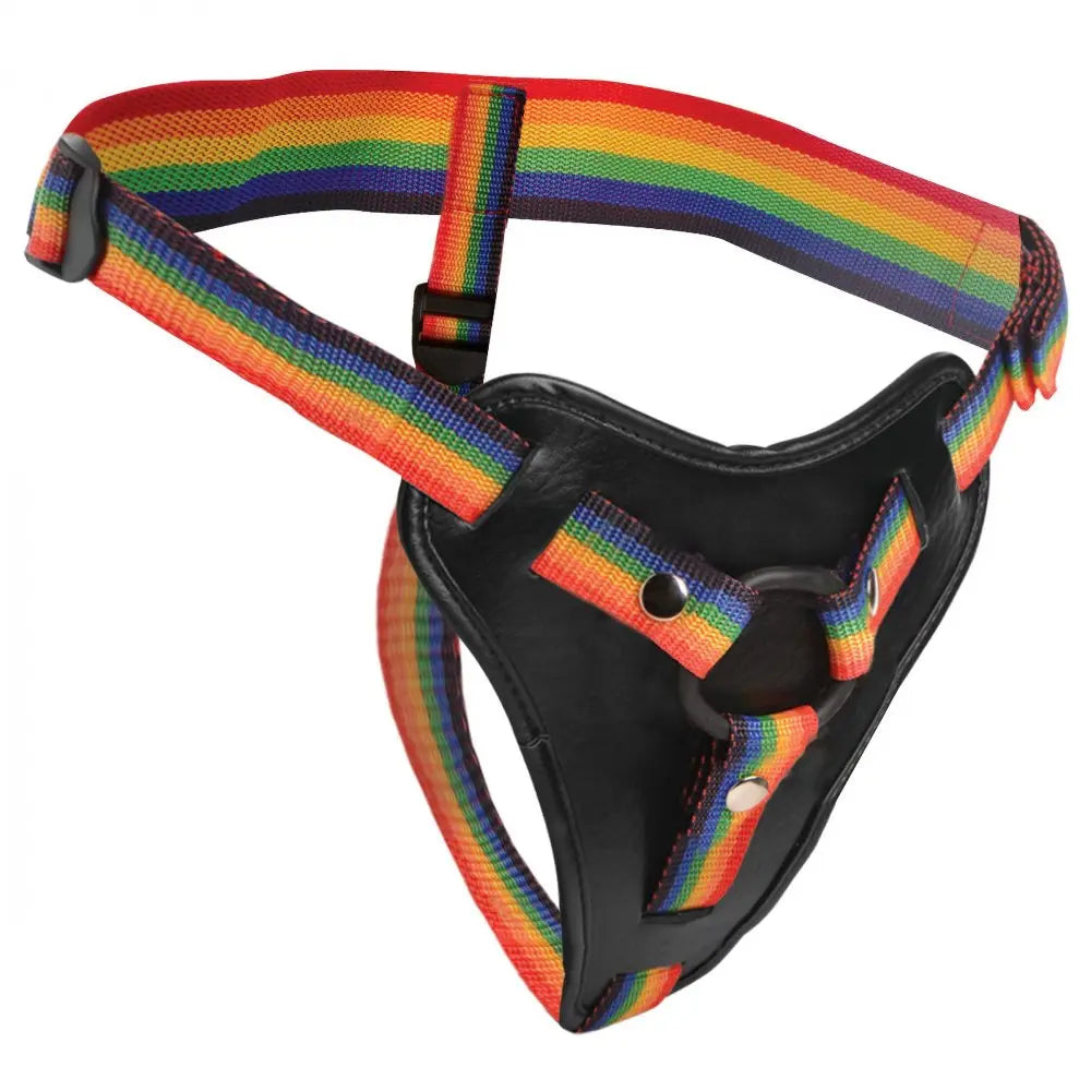 Rainbow Strap On Harness with Silicone O-Rings Classic Strap-on Harness  Strap-Ons and Harnesses