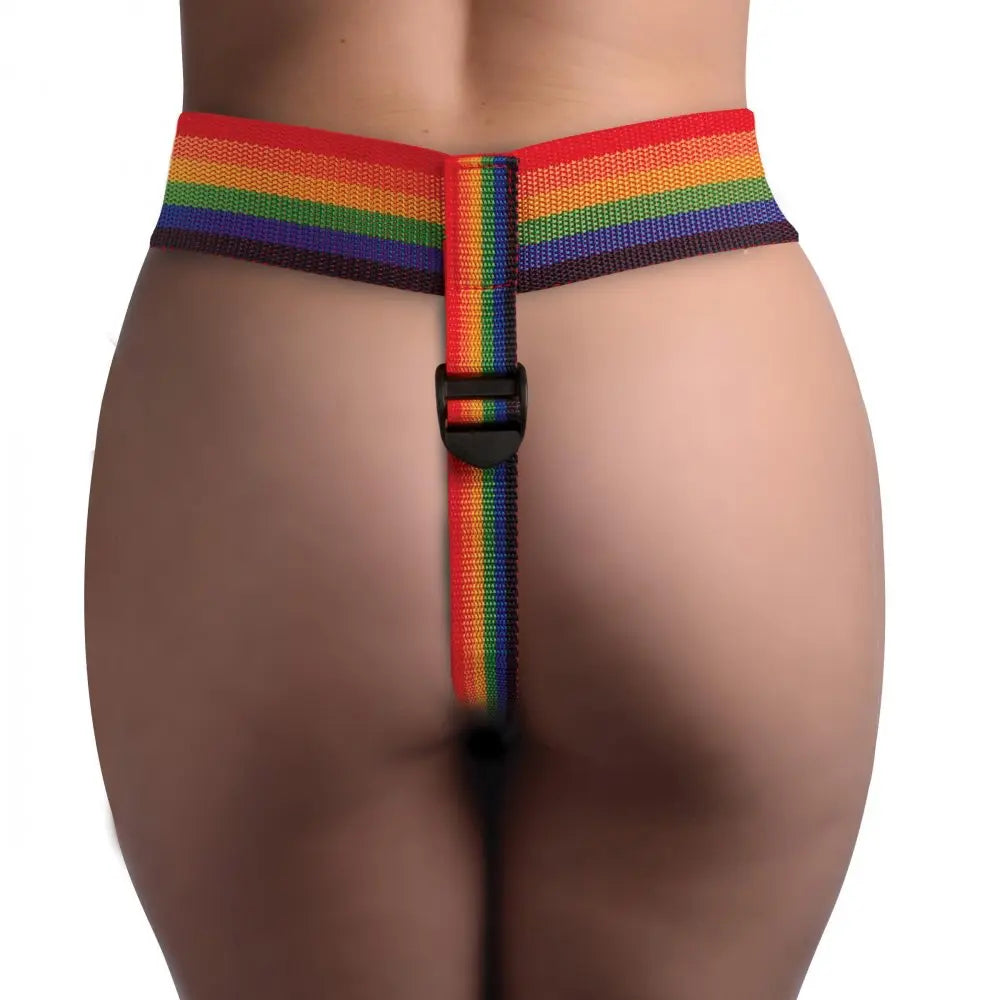 Rainbow Strap On Harness with Silicone O-Rings Classic Strap-on Harness  Strap-Ons and Harnesses