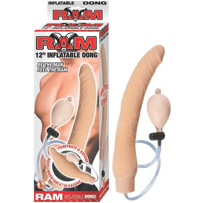 Ram 12in. Inflatable Dong (White)  Anal - Inflatables