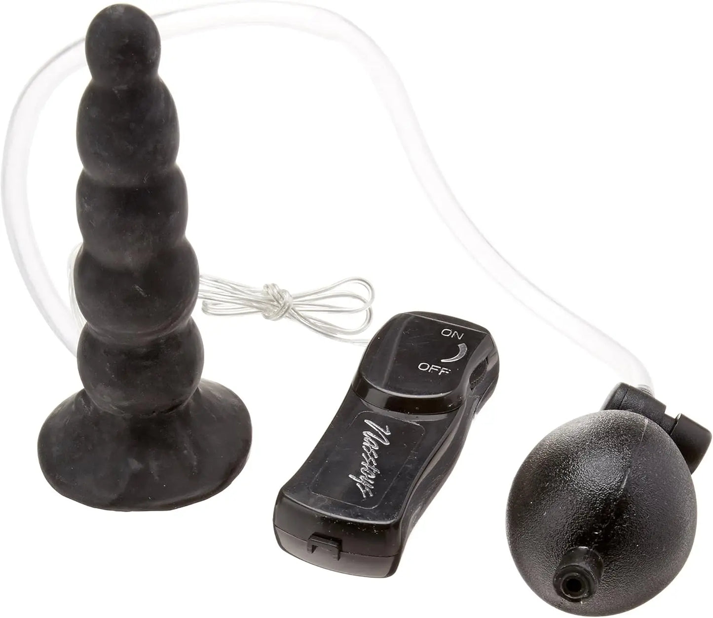 Ram Vibrating Inflatable Anal Plug - Anal Expander – Black  Inflatable Toys