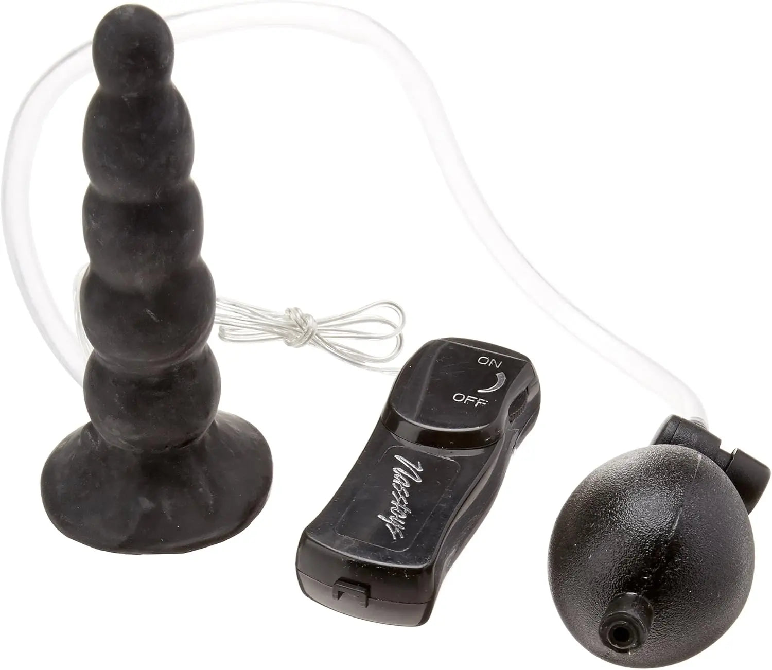 Ram Vibrating Inflatable Anal Plug - Anal Expander – Black  Inflatable Toys