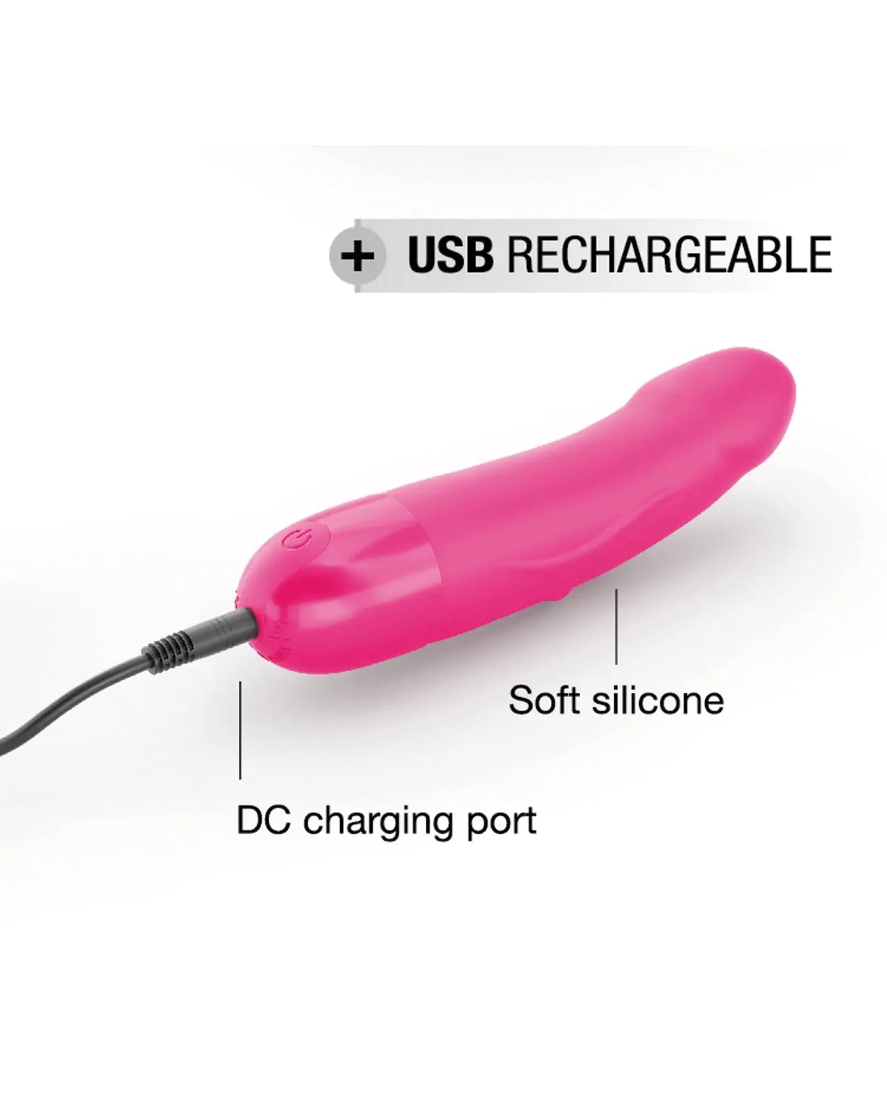Real Vibration S Rechargeable G-Spot Vibrator Sex Toy – Magenta  G-Spot Vibrator