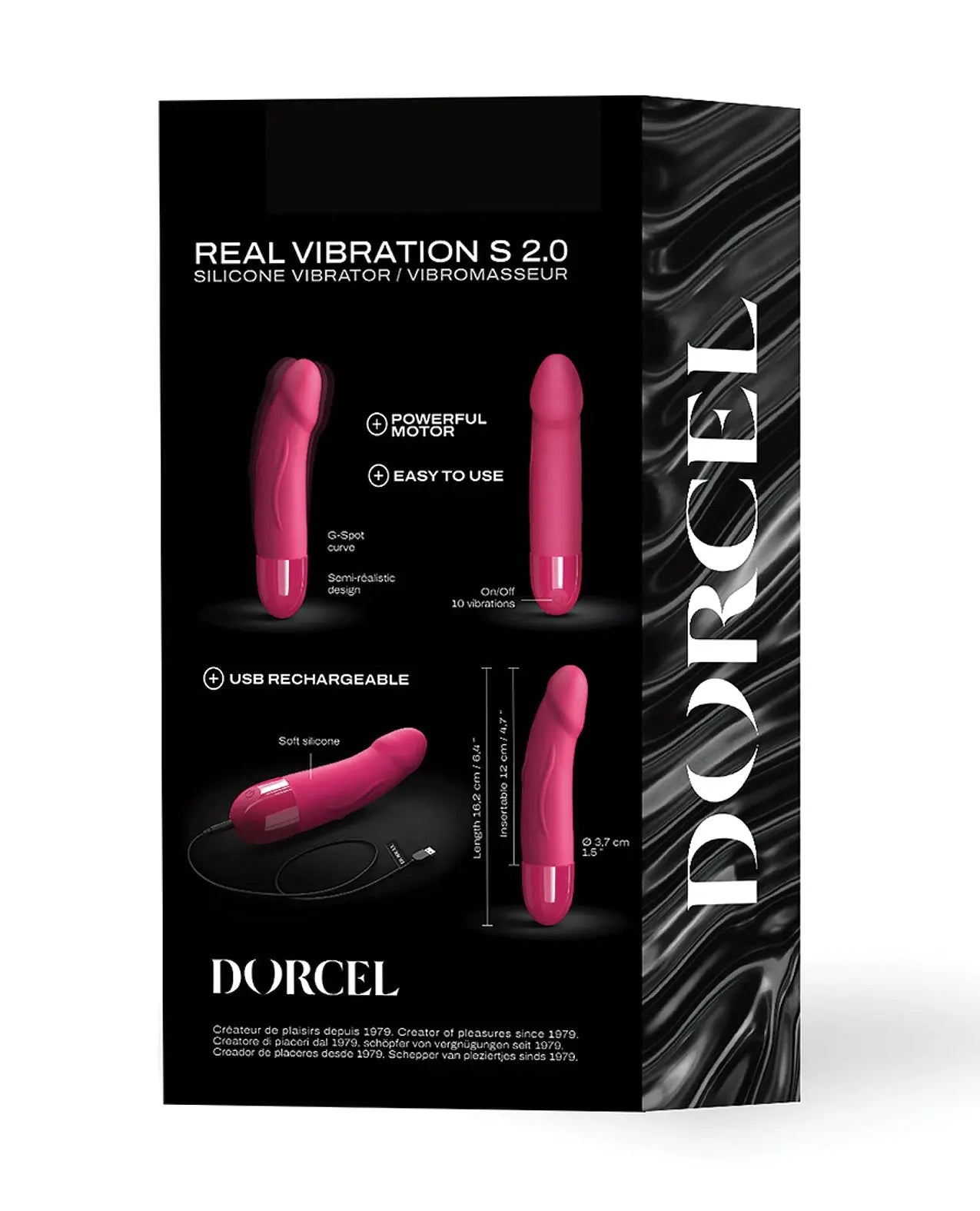 Real Vibration S Rechargeable G-Spot Vibrator Sex Toy – Magenta  G-Spot Vibrator