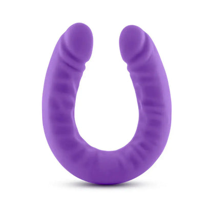 Realistic 18 in. Silicone Slim Double Dildo Dual Ended Dildo Sex Toy Purple  Double Dildo