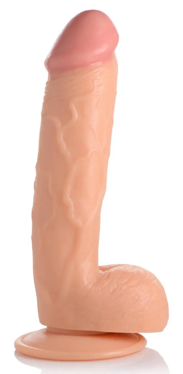 Realistic Dildo 8.25 Inch Dildo with Balls - Light  Dildos