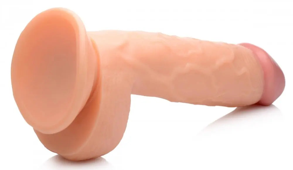 Realistic Dildo 8.25 Inch Dildo with Balls - Light  Dildos