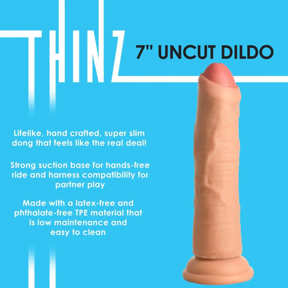 Realistic Uncircumcised Dildo 7 Inch Uncut Dildo  Dildos