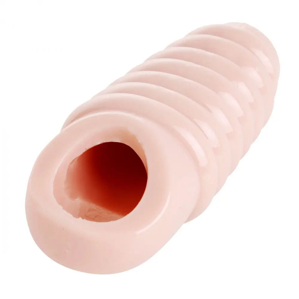 Really Ample Ribbed Penis Enhancer Sheath Cock Sleeve  Penis Extenders and Sleeves