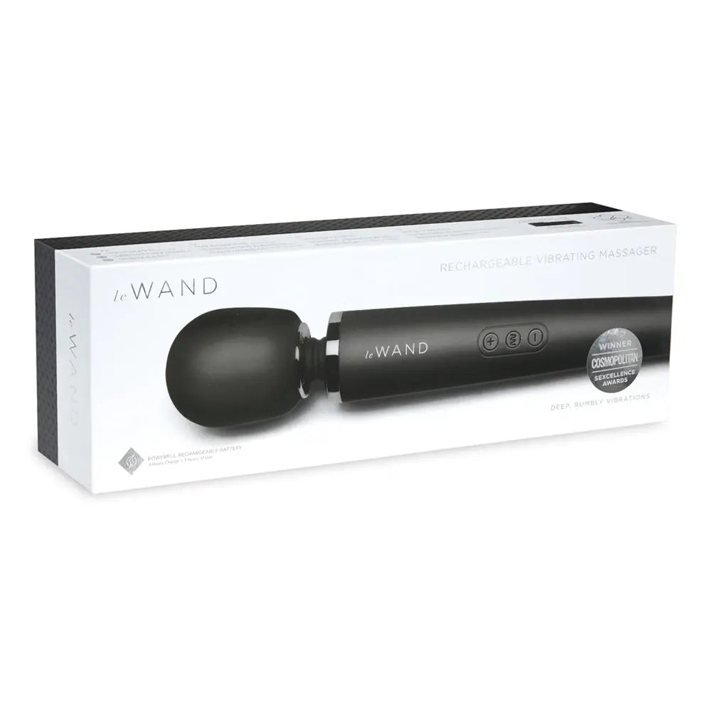 Rechargeable Vibrating Massager - Black  Vibrators