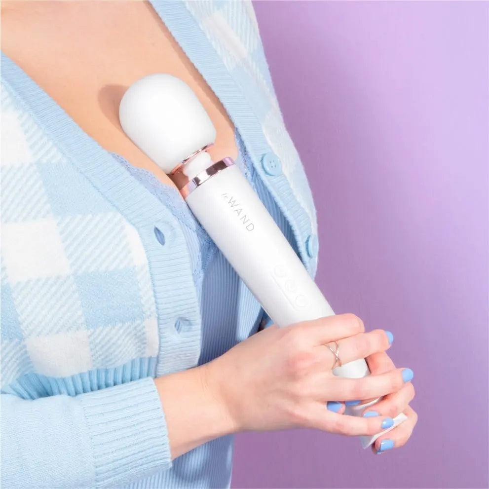 Rechargeable Vibrating Massager - White  Vibrators